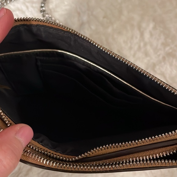 Coach Chestnut Leather Crossbody Bag with Chain - Picture 9 of 12